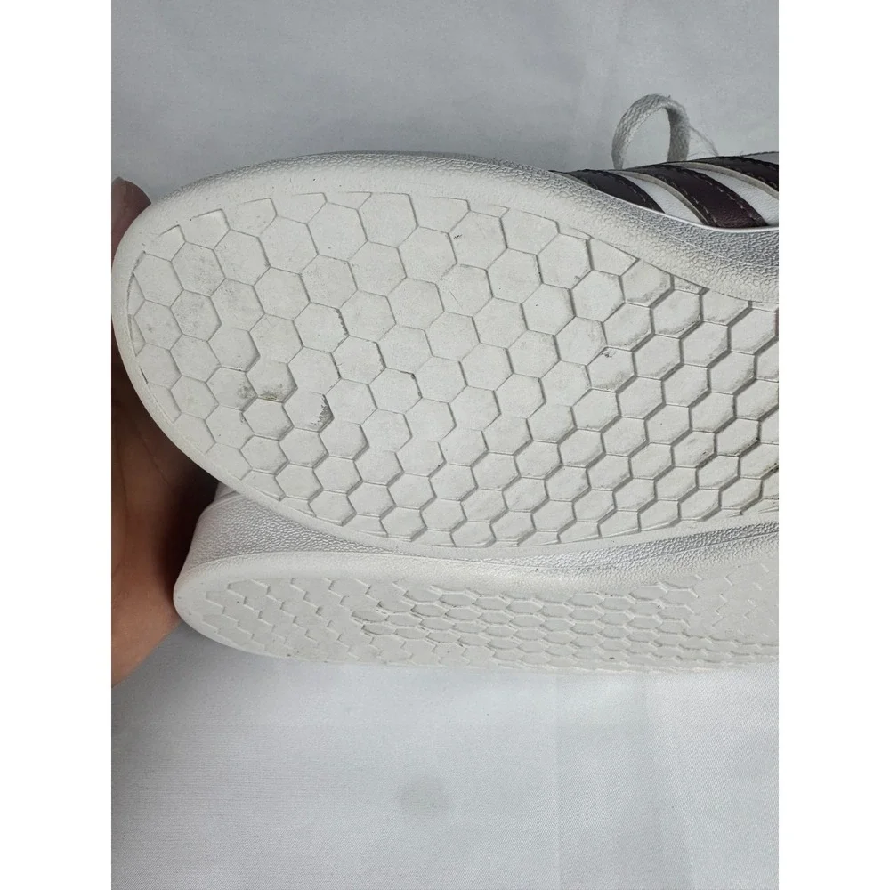 Adidas Grand Court EF0101 Kids 2.5 Sneakers Cloud White Leather Tennis Shoes